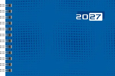 Produktbild von rido/idé 7017107027 Taschenkalender Mod. Septimus 2027 A6 quer, Papier, blau