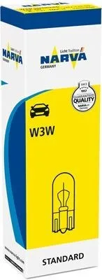 Zdjęcie produktu dla Żarówki W3W NARVA Żarówki samochodowe 12V 3W 170973000