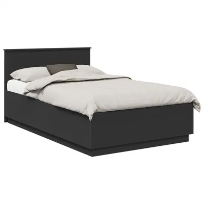 Obrázok produktu pre vidaXL Rám postele s čelom čierny 135 x 190 cm materiál na báze dreva