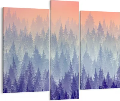 Produktbild von Bild auf Leinwand - Leinwandbild - Wald Baum Natur - 95x80cm - Wand Bild - Wanddeko - Wandbilder - Leinwanddruck - Bilder - Kunstdruck - Wanddekoration - Leinwand bilder - Wandkunst - CB95x80-3929