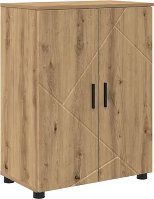 Immagine prodotto di vidaXL Mobile da bagno con contenitore in rovere Artisan 60 x 35 x 80 cm