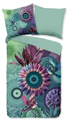 Produktbild von Duvet cover HIP 135x200 + 1* 80x80 cm - mandalas with plants and birds