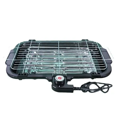 Produktbild von Multifunktionaler Elektrogrill, tragbarer Grill für drinnen & draußen, 5 Heizstufen, antihaftbeschichtet, rauchfrei