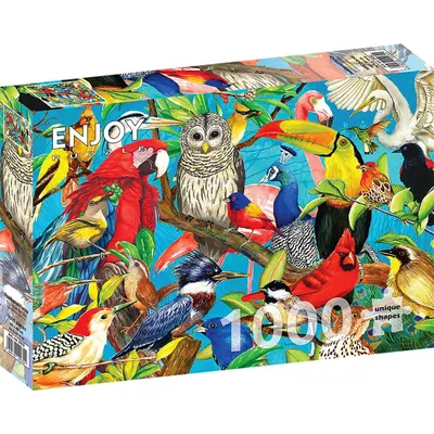 Immagine prodotto di Puzzle 1000 pezzi Enjoy – Feathered Fenzy