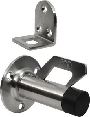 Produktbild von Edelstahl Türstopper TS-2220 mit Feststeller Wandabstandhalter Wandmontage