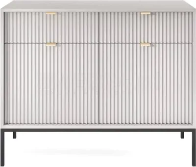 Obrázek produktu pro Komoda, skříňka se zásuvkami, 104 cm, moderní design, vhodná do obývacího pokoje nebo ložnice