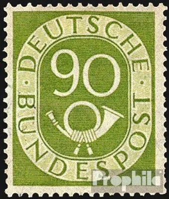 Produktbild von Briefmarken BRD (BR.Deutschland) 1951 Mi 138 postfrisch Posthorn