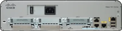 Produktbild von Cisco C1941-WAASX-SEC/K9, 10, 100, 1000 Mbit/Sek, 10/100/1000Base-T(X), Ethernet (RJ-45), IEEE 802.3, IEEE 802.3u, 2 x GE, IOS