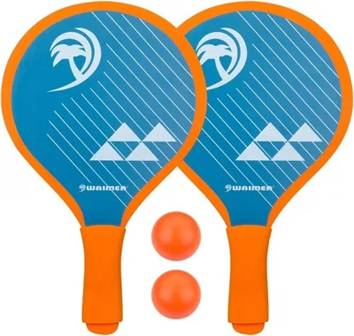 Produktbild von beachball-Set Palm Springs 4-teilig blau/orange