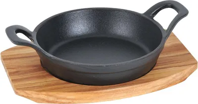Productafbeelding van Blackwell gietijzeren ovenschotel / serveerschaal - diameter 15 cm - zonder antiaanbaklaag