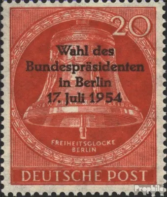 Produktbild von Briefmarken Berlin (West) 1954 Mi 118 (kompl.Ausg.) gestempelt Bundespräsident