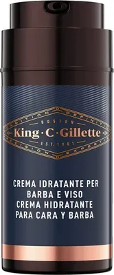 Produktbild von Gillette Crema Idratante, Männer, 100 ml, Creme, Jeder Hauttyp, Feuchtigkeitsspendend, Weichmachend, Beruhigend, Pumpenflasche