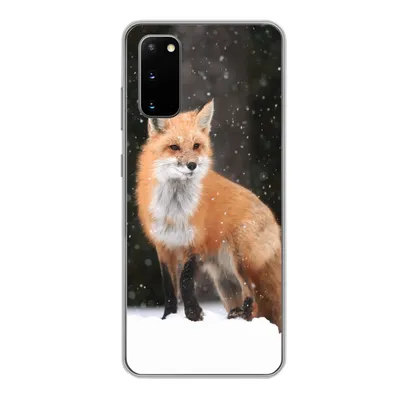 Produktbild von MuchoWow® Handyhülle Schutzhülle Hülle für Samsung Galaxy S20 Fuchs - Schnee - Winter Silikon Softcase Handy Hülle - Bild