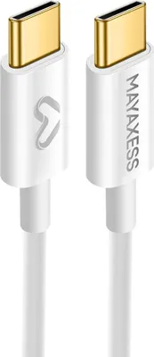 Obrázek produktu pro Mayaxess, kabel USB-C na USB-C 1 m pro iPhone 17 Pro, bílý