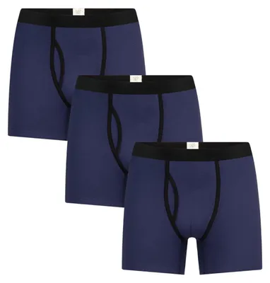 Produktbild von Bio-Baumwoll-Herren Boxershorts mit Eingriff - 3er Pack