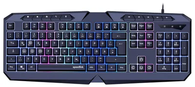 Produktbild von SPEEDLINK LUDICIUM, Volle Größe (100%), Kabelgebunden, USB, QWERTZ, RGB-LED, Schwarz