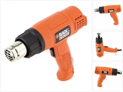 Obrázek produktu pro Black & Decker KX1650, Červená, 740 l/min, 600 °C, 570 l/min, 460 °C, AC