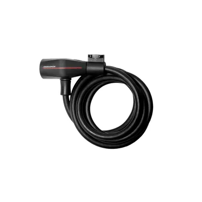 Produktbild von Trelock Spiralkabelschloss 180cm Ø 8 mm SK 108/180, mit Halter ZK 108, schwarz