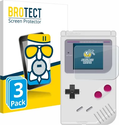Produktbild von 3x BROTECT Entspiegelungs Schutzglas für Nintendo Gameboy (1989) Schutzfolie Panzer Folie Glas Display Schutz matt