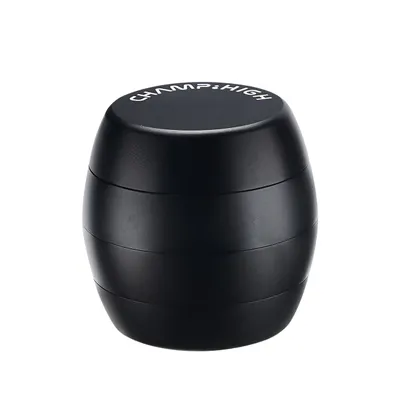 Obrázek produktu pro Mlýnek na koření, 40 mm, kovový, 4dílný, včetně sítka, pro koření, bylinky a další. Barva: černá