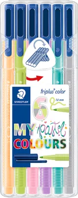 Produktbild von STAEDTLER Fasermaler triplus color "MY pastel COLOURS" 6er
