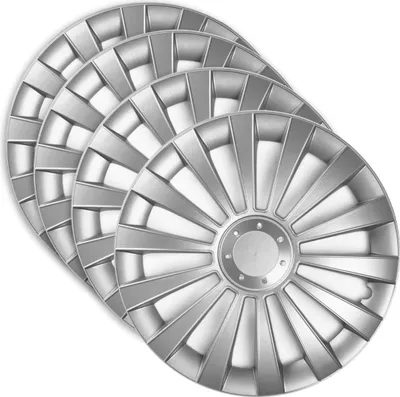 Produktbild von 4x Radkappen Radblenden Radzierblenden 15 Zoll Meridian Silber Set Universal
