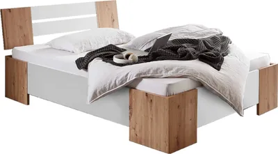 Produktbild von Futonbett LINZ inkl. Rollrost, Bett, Artisan Eiche Nb. / weiß, 140x200