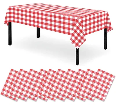 Produktbild von Set aus 10 Einweg-Tischdecken 120 x 180 cm