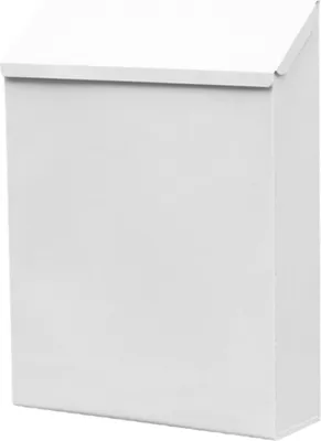 Produktbild von Wandmontierter Briefkasten mit Schloss, Metall-Briefkasten, Wandbehang, Briefkasten, Zeitungshalter, Box für Tor, Außenhaus-Dekoration, weiß