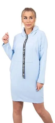 Produktbild von Hellblaues Kleid mit Krawatte
