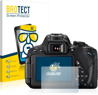 Produktbild von BROTECT Schutzglas für Canon EOS 700D Schutzfolie Panzer Folie Glas Display Schutz klar
