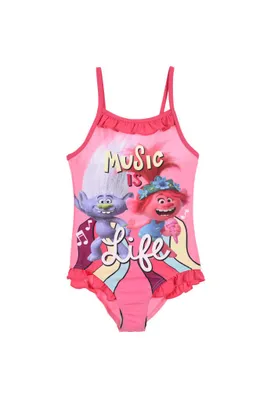 Produktbild von Trolls Badpak - Musik ist Leben - Fuchsia - 104