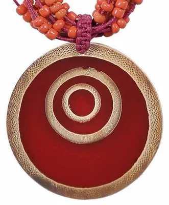 Produktbild von Hals-Kette mit Bambus-Anhänger Hals-Schmuck
