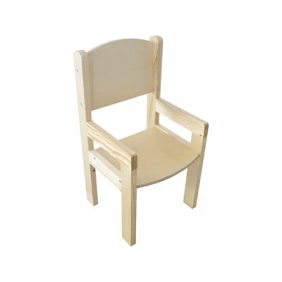 Produktbild von Detská stolička s podrúčkami | Drevená stolička pre deti 2-4 roky | Montessori nábytok | Ergonomická & stabilná