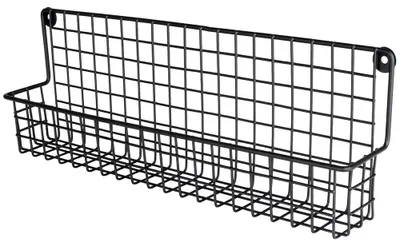Obrázek produktu pro Regál na koření - Kuchyňský regál - Kov - Černý