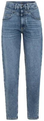 Produktbild von camel active Damen Mom Fit 5-Pocket Jeans Jeans Blau, womenswear-33/30