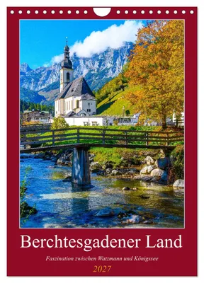 Produktbild von Berchtesgadener Land - Faszination zwischen Watzmann und Königssee (Wandkalender 2027 DIN A4 hoch), CALVENDO Monatskalender
