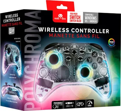 Obrázok produktu pre Freaks and Geeks 299296, Gamepad, Nintendo Switch, D-pad, Tlačidlo domov, Tlačidlo turbo, Bezdrôtový, Bluetooth, Priehľadná