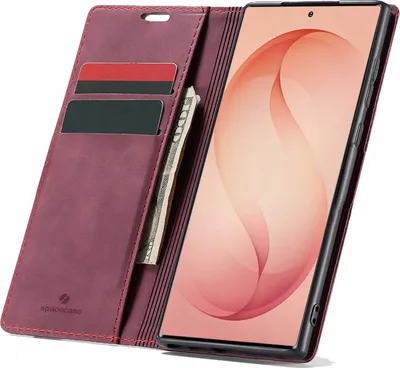 Obrázek produktu pro Pouzdro s klopou SPACECASE Wallet pro Galaxy S26 Ultra Červená