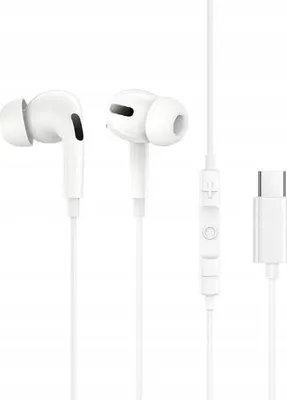 Obrázek produktu pro Kabelové sluchátka Baseus Encok CZ18 In-ear USB-C mikrofon Bílé