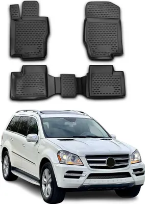 Produktbild von OMAC Fußmatten für Mercedes GL-Klasse X164 2006-2012 Passform Hoher Rand Schwarz