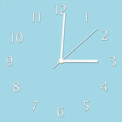 Produktbild von Wallario Design Wanduhr Pastellblau aus Echtglas, Größe 30 x 30 cm