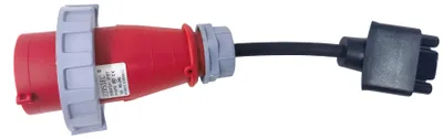 Zdjęcie produktu dla Adapter Tesla Gen 2 NEMA Elvix TS-3P16-CEE 11KW czerwony