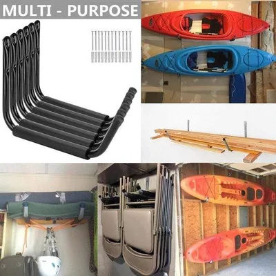 Productafbeelding van Famanu Heavy-Duty Haken voor garageopslag - 15 inch (38 cm) jumbo arm, set van 6