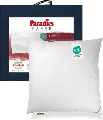 Produktbild von Paradies Softy Kopfkissen Kissen Faserkissen Kuschelkissen 80x80 60°