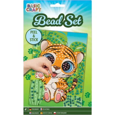 Produktbild von GRAFIX Beadwork Bild Tiger 21x14,5cm