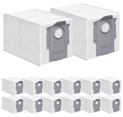Produktbild von Roboterstaubsauger Staubbeutel 14er Set, Ersatzteil Zubehör, Kompatibel Roborock G30/Qrevo P10/P10 Pro/V20/G20S
