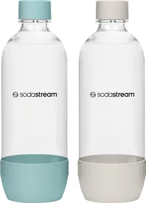Produktbild von SodaStream Flaschen Blau/Beige, 2 Stück, 1L