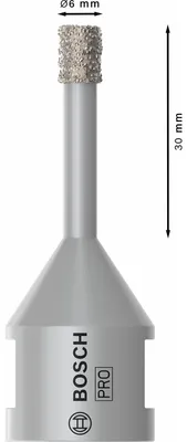 Zdjęcie produktu dla Bosch 2 608 599 039, Dachówka, Bosch, 6 mm, 1 szt.