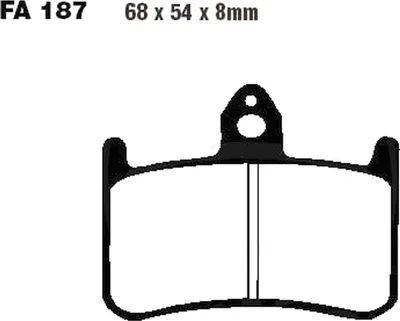 Image de Plaquettes de frein avant pour Honda CB 900 F Hornet, année de fabrication 2002-2006 - Plaquettes de frein EBC - Neuf